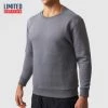 Born Primitive Male Waffle Crewneck Pullover (Slate) Athleisure