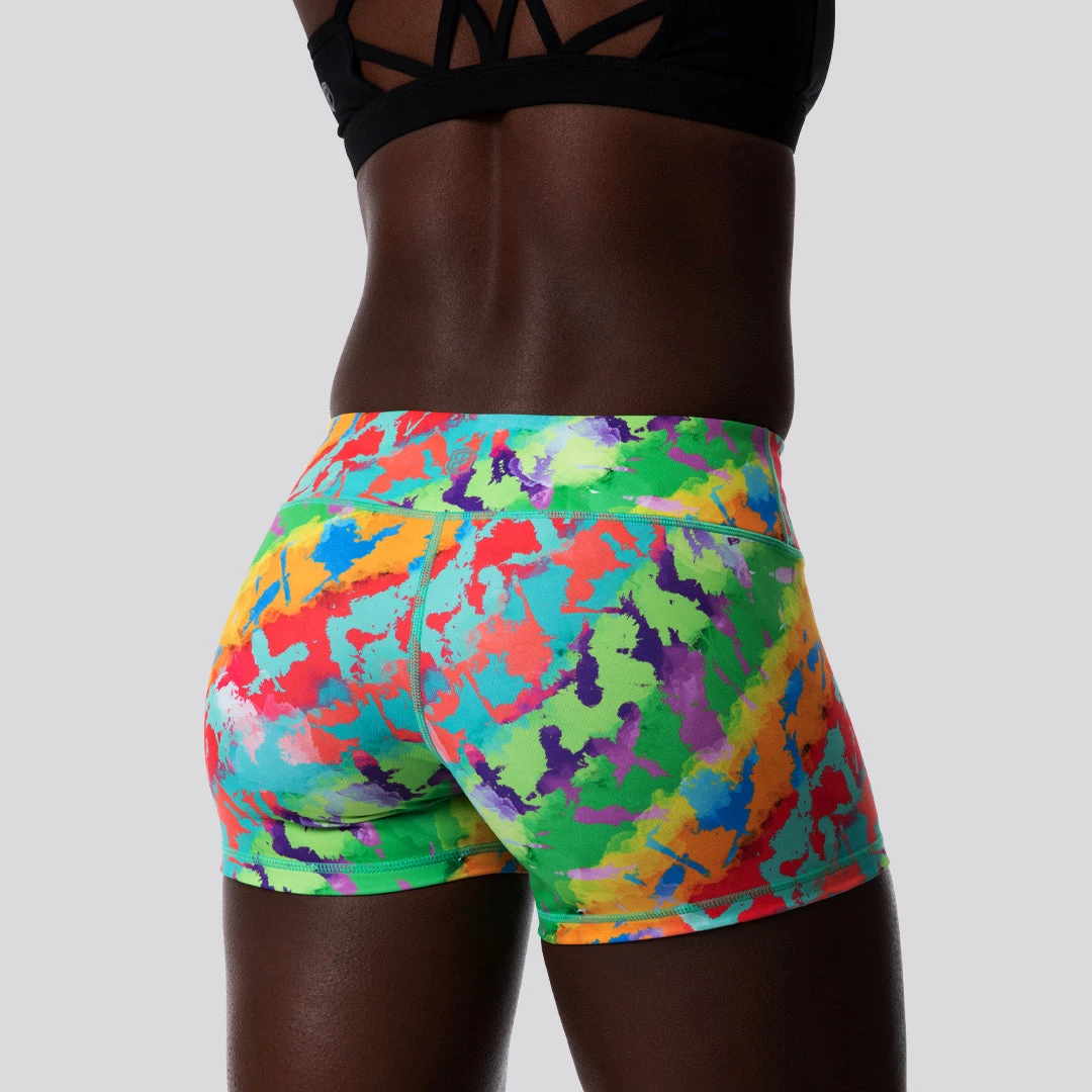 Born Primitive Double Take Booty Shorts (Wild Side Teal) Clearance Vault 4 Born Primitive Double Take Booty Shorts (Wild Side Teal) Clearance Vault