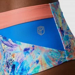 Born Primitive Tropics Bikini Bottom (Iridescent Iris/Bright Blue/Flame) New Arrivals