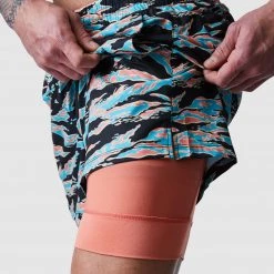 Born Primitive Sales 6 Born Primitive The Vibe Short W/ Compression (Miami Tiger Stripe W/ Compression Liner) New Arrivals