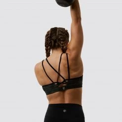 Born Primitive Camo Lotus Sports Bra (Earth)