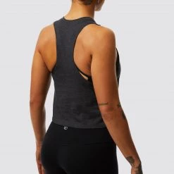 Born Primitive Tops The Elevate Crop (Athlete Driven- Charcoal)