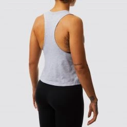 Born Primitive T-Shirts & Tanks Brand Calligraphy Elevate Crop (Athletic Heather)