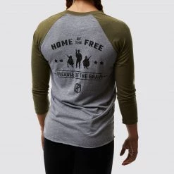 Born Primitive Long Sleeves American Protector 2.0 Unisex Raglan (Military Green)