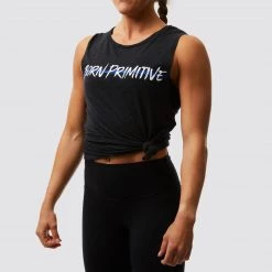 Born Primitive Patriotic The Valor Tank Flowy Muscle Tank (Thin Blue Line)