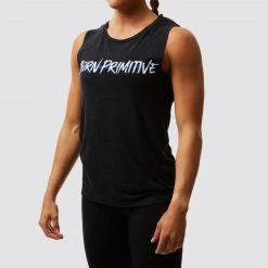 Born Primitive Patriotic The Valor Tank Flowy Muscle Tank (Thin Blue Line)