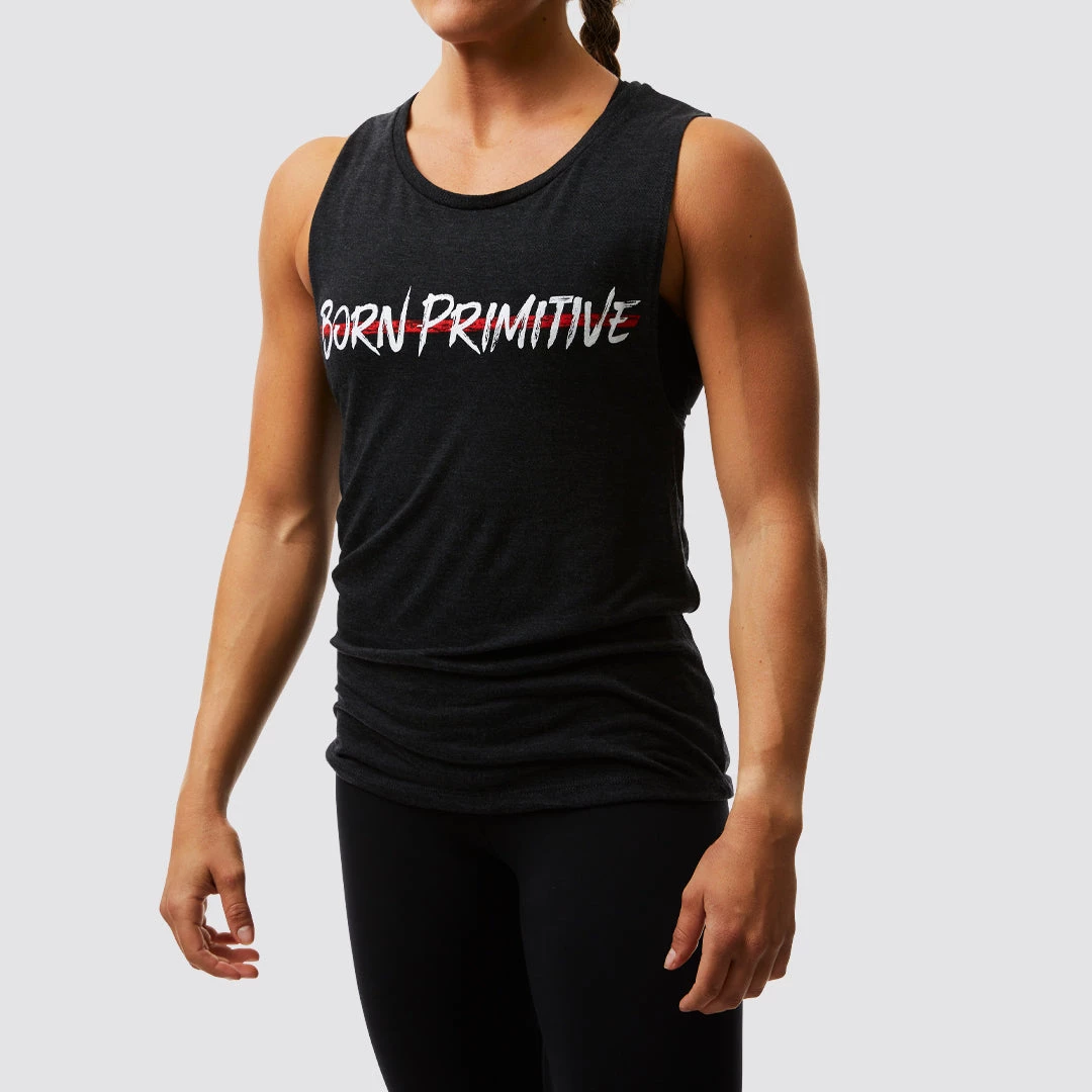 Born Primitive The Valor Tank Flowy Muscle Tank (Thin Red Line) 3 Born Primitive The Valor Tank Flowy Muscle Tank (Thin Red Line)
