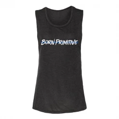 Born Primitive Patriotic The Valor Tank Flowy Muscle Tank (Thin Blue Line)